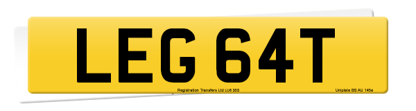 Registration number LEG 64T